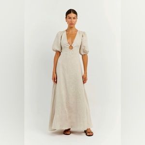 Dissh Petch linen midi dress